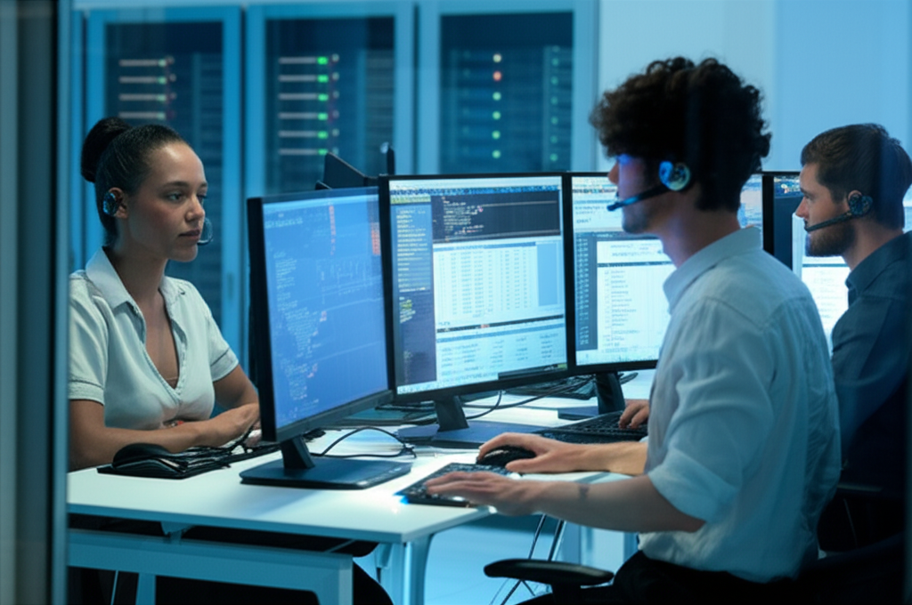 Technical support illustration